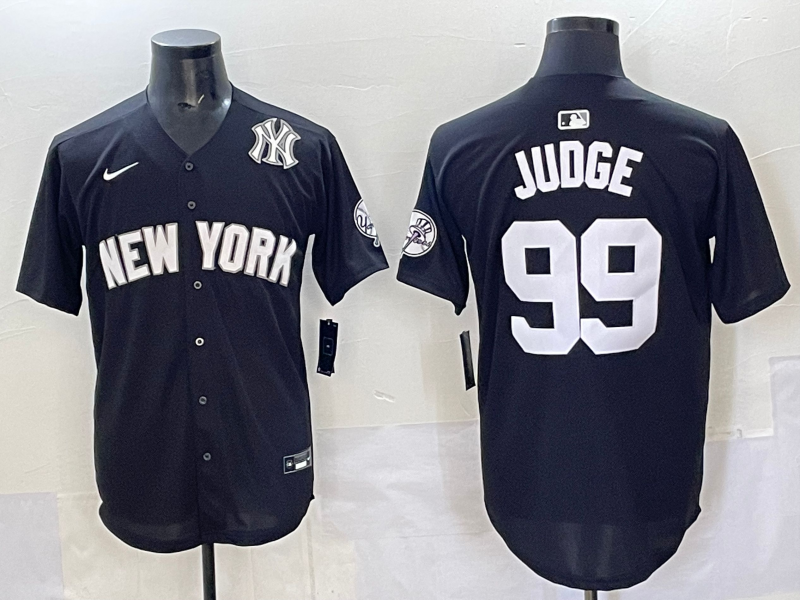 Men 2025 New York Yankees #99 Judge black Nike MLB Jersey style 7250010->new york yankees->MLB Jersey